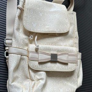 Disney Mickey Mouse White Knapsack